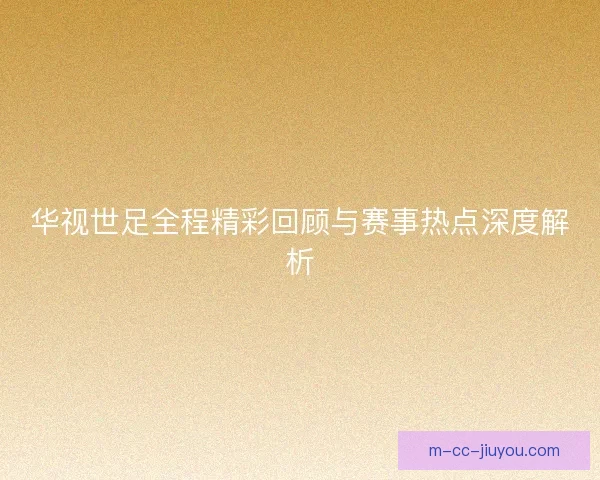 华视世足全程精彩回顾与赛事热点深度解析